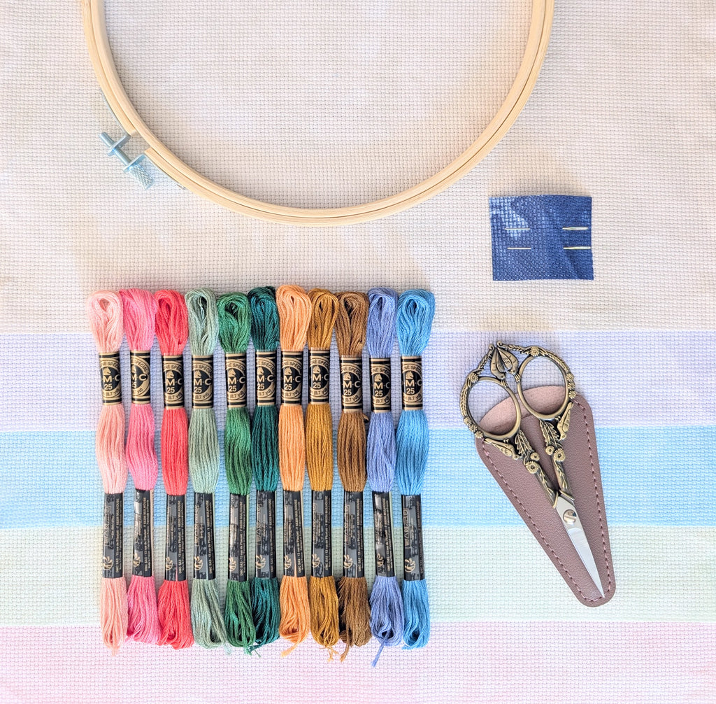 Deluxe Kit with DMC Floss: Pride and Prejudice Stitch-Along