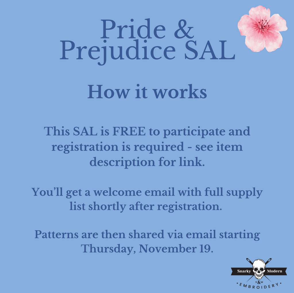 Hand-Dyed Aida Only: Pride and Prejudice Stitch-Along